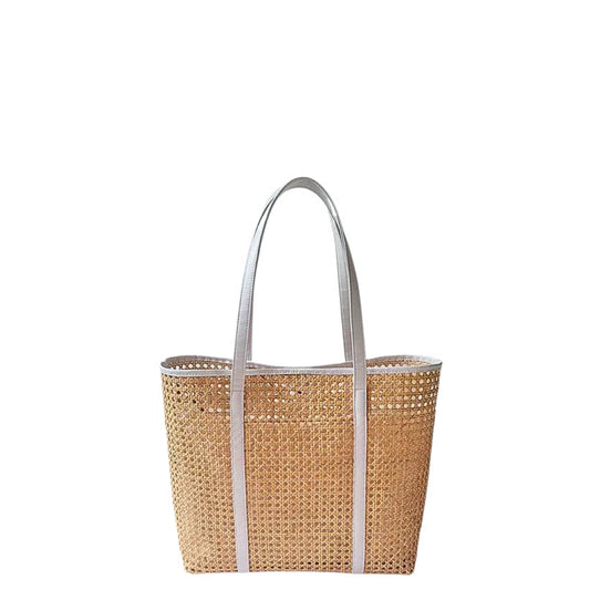 Eleanor Maxi Wicker Tote