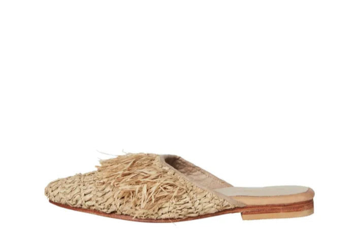 Eliza Raffia Mule