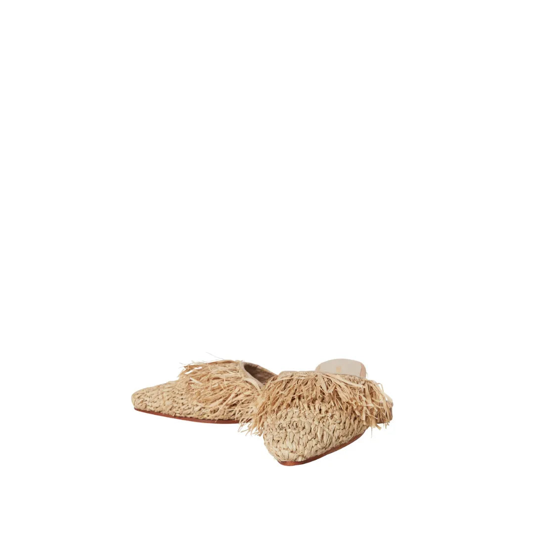 Eliza Raffia Mule