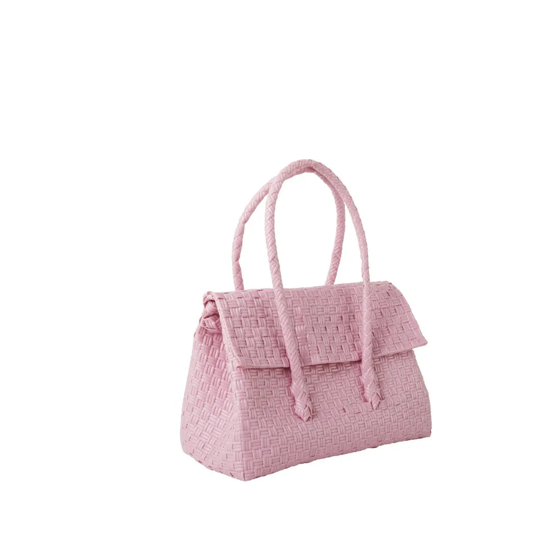 Mini Kelly Handwoven Handbag ·  Recycled Plastic