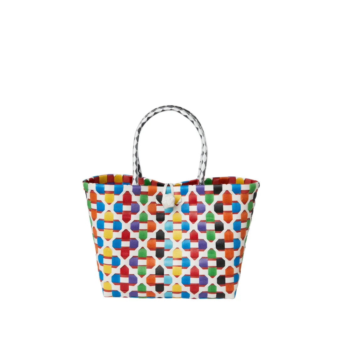 The Kensley Mini Handwoven · Floral Recycled Plastic