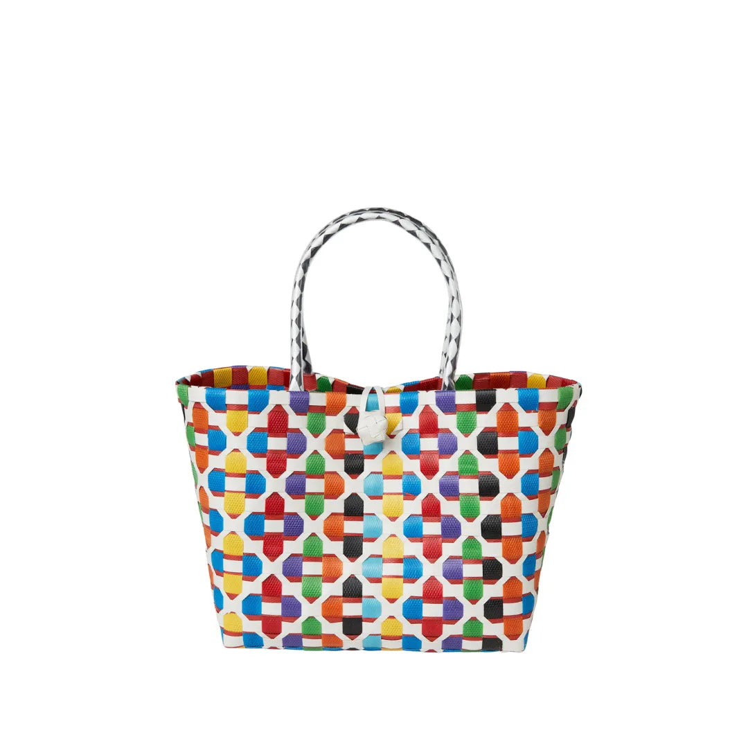The Kensley Mini Handwoven · Floral Recycled Plastic