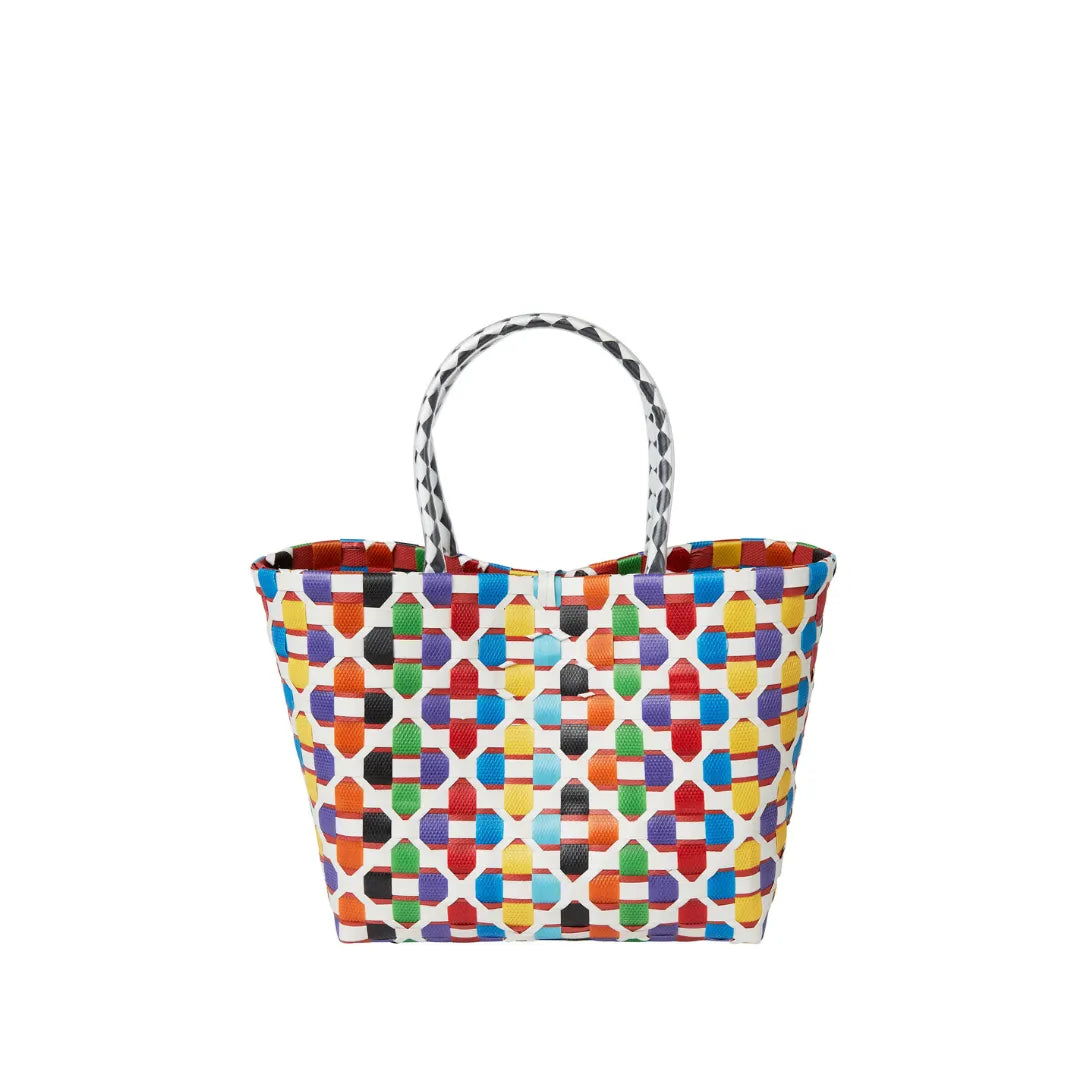 The Kensley Mini Handwoven · Floral Recycled Plastic
