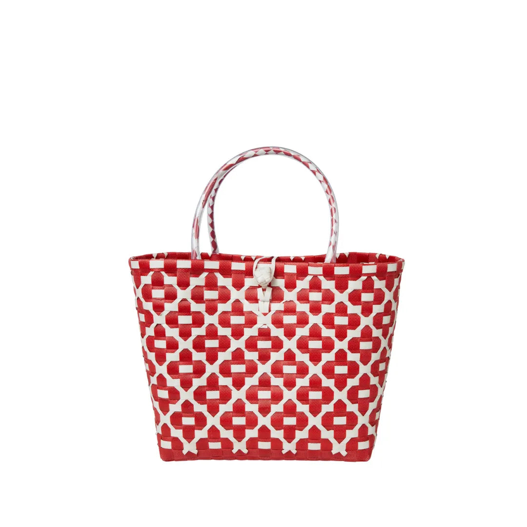 The Kensley Mini Handwoven · Floral Recycled Plastic