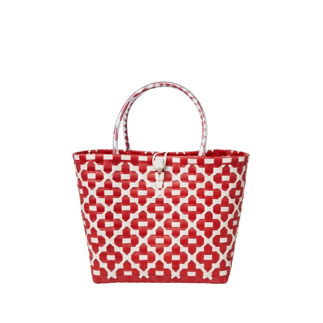 The Kensley Mini Handwoven · Floral Recycled Plastic