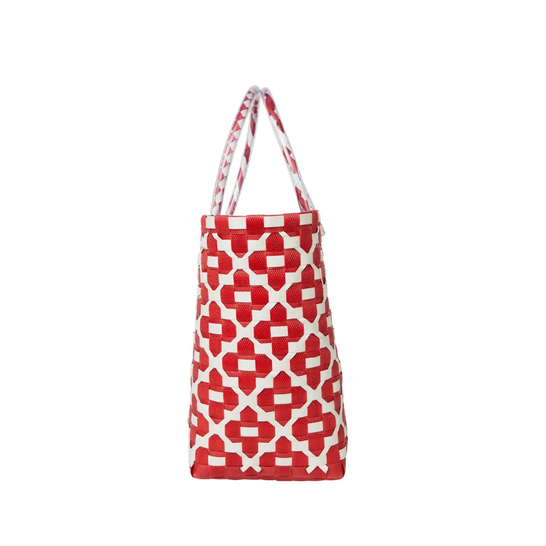 The Kensley Mini Handwoven · Floral Recycled Plastic