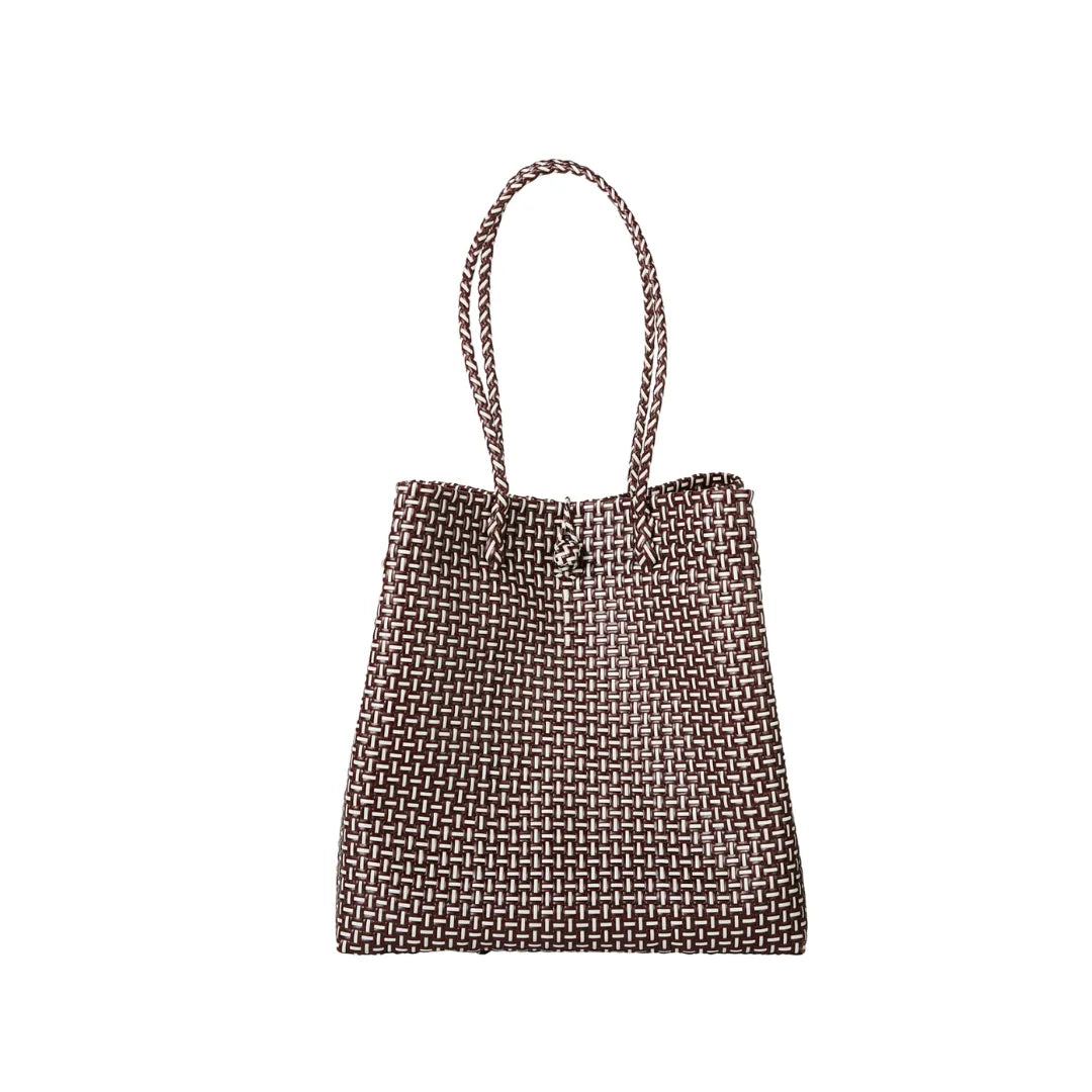 The Maxi Ella Handwoven Tote  · Recycled Plastic