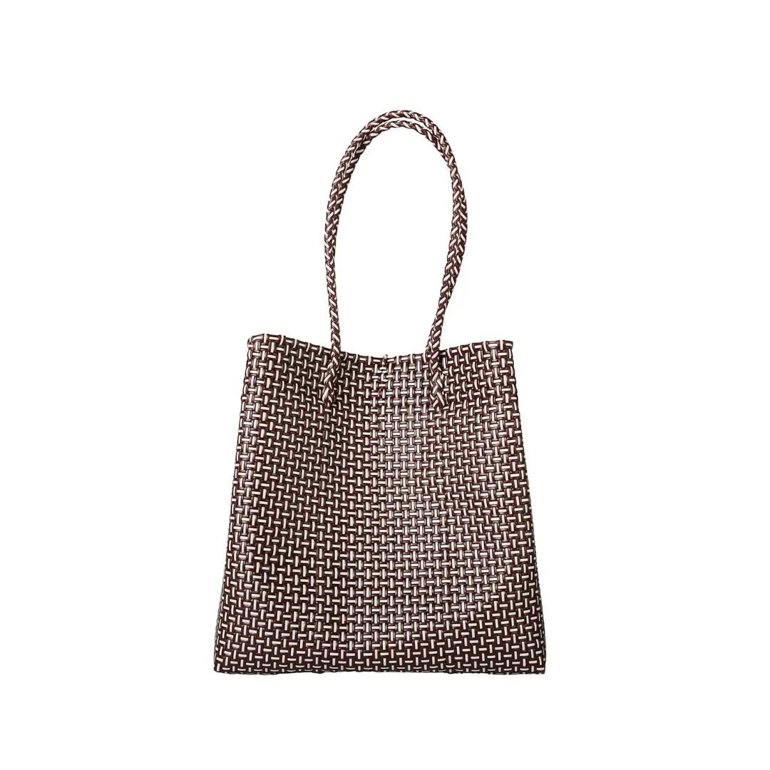 The Maxi Ella Handwoven Tote  · Recycled Plastic