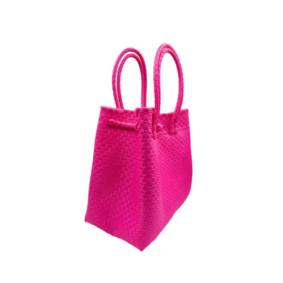 The Maxi Piper Handwoven Tote •Recycled Plastic