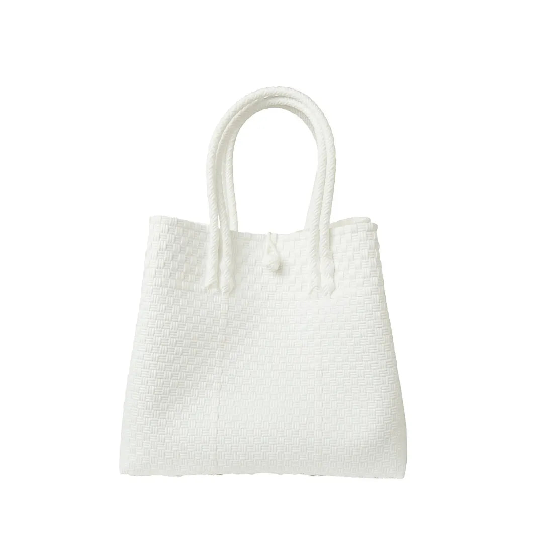 The Maxi Piper Handwoven Tote •Recycled Plastic