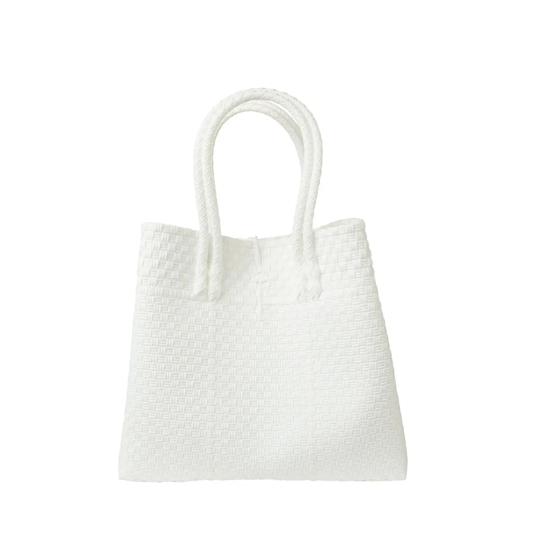 The Maxi Piper Handwoven Tote •Recycled Plastic