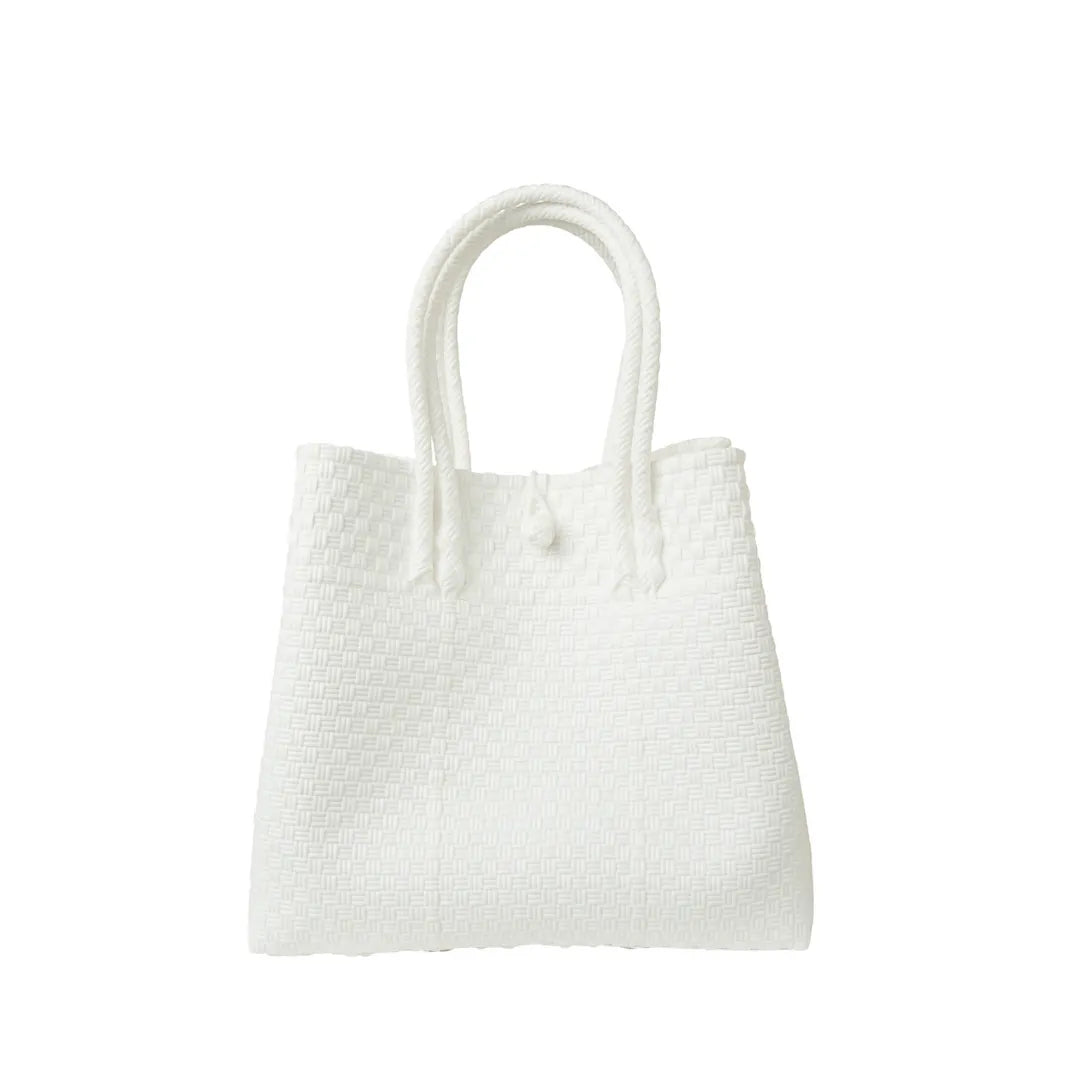 The Maxi Piper Handwoven Tote •Recycled Plastic