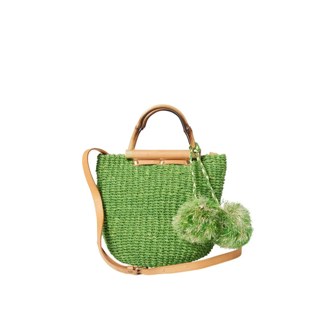 Maxi Straw Poof Crossbody