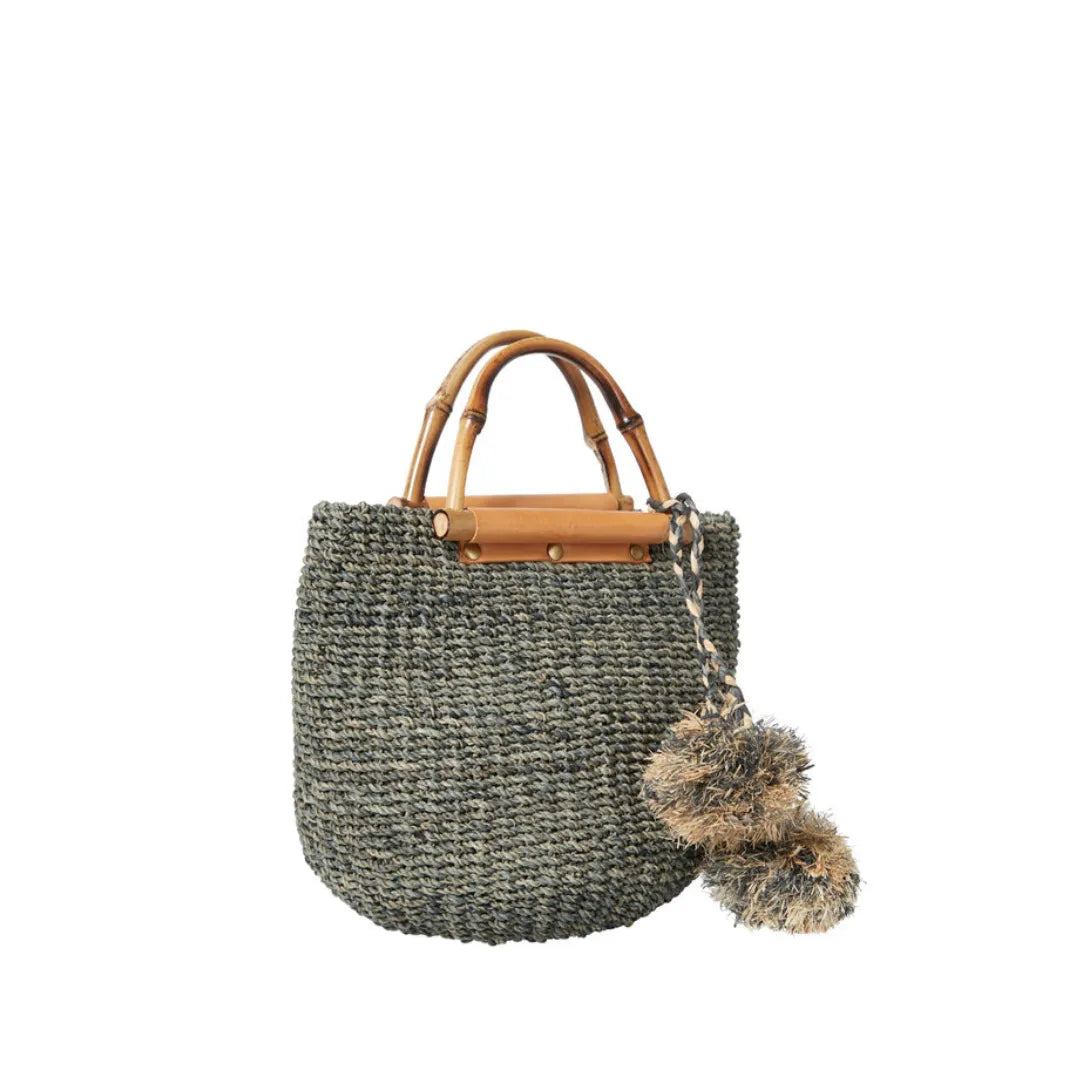Maxi Straw Poof Crossbody