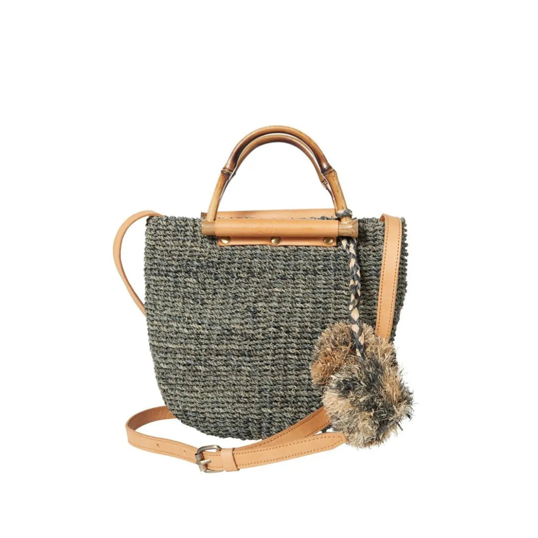 Maxi Straw Poof Crossbody