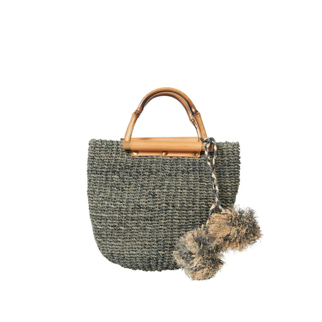 Maxi Straw Poof Crossbody