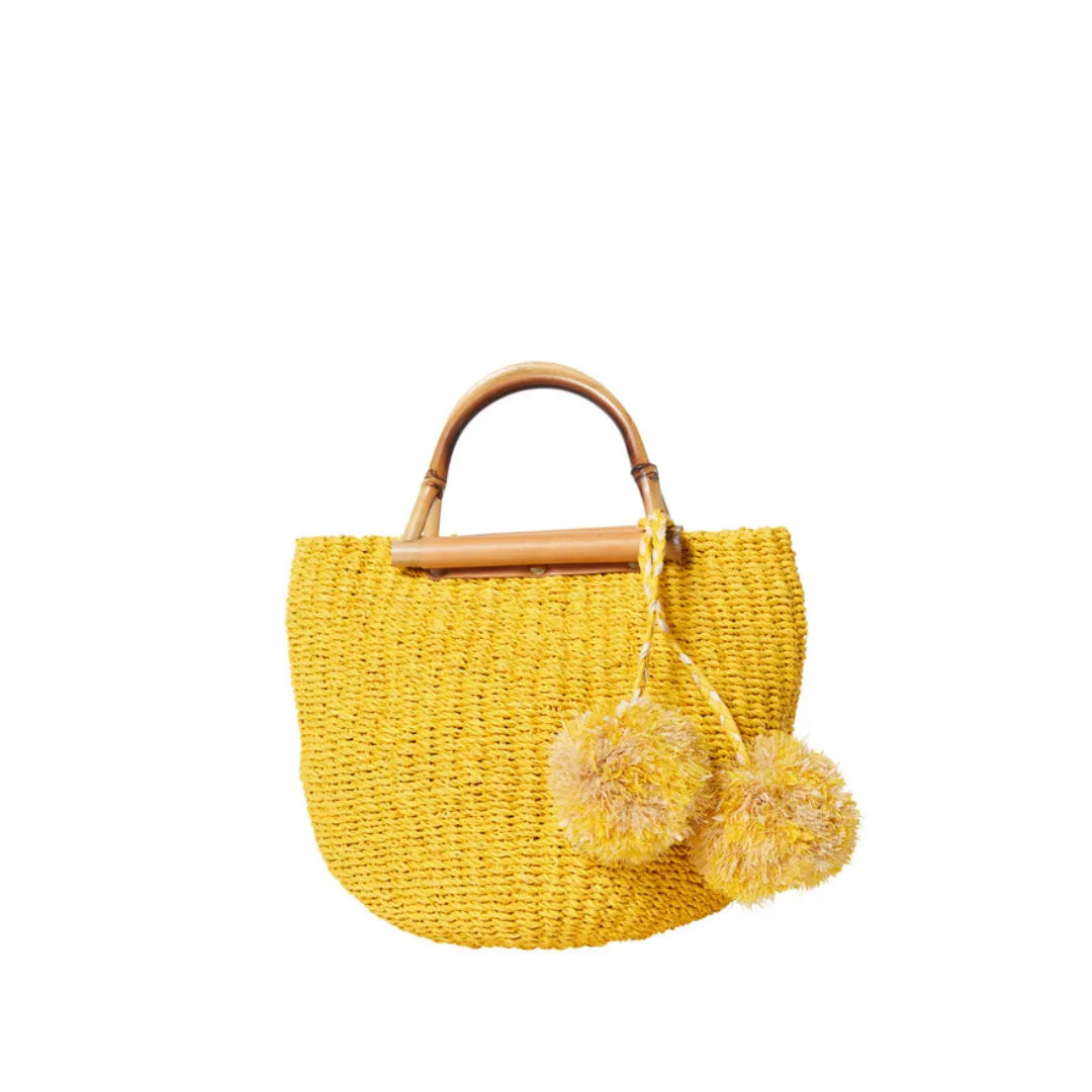 Maxi Straw Poof Crossbody