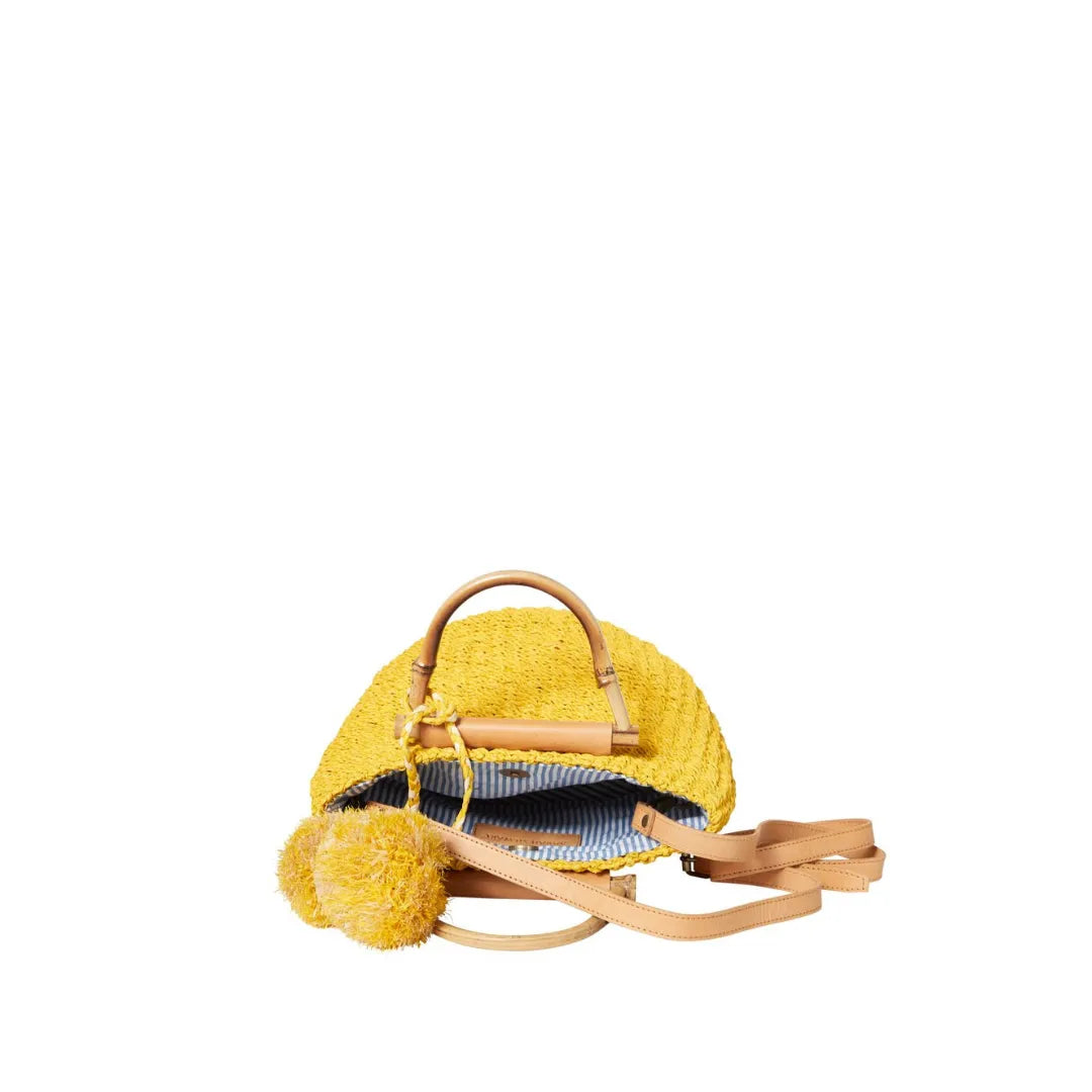 Maxi Straw Poof Crossbody