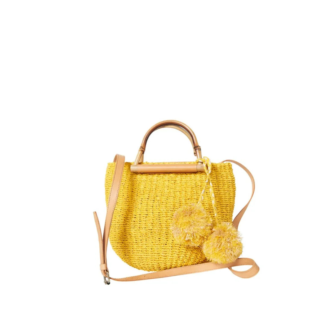 Maxi Straw Poof Crossbody