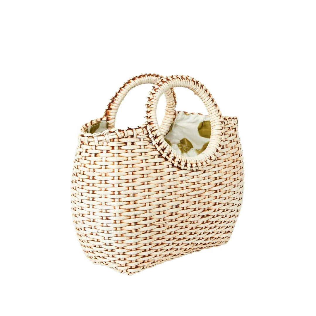 Mini Willow Cain Woven Handbag