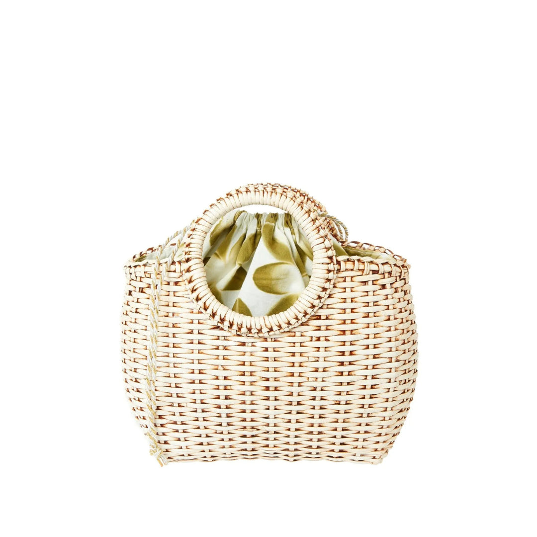 Mini Willow Cain Woven Handbag