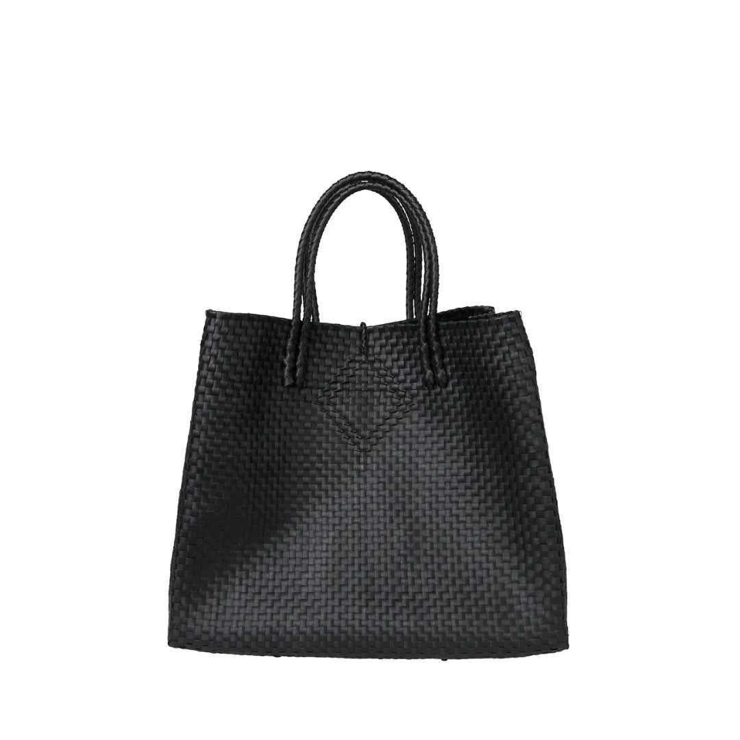 The Maxi Piper Handwoven Tote •Recycled Plastic