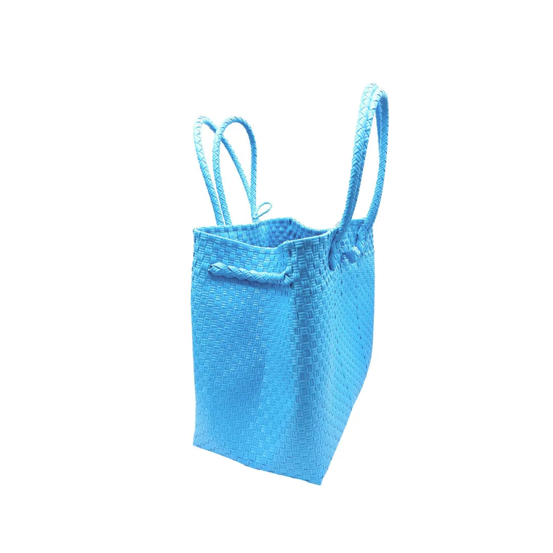 The Maxi Piper Handwoven Tote •Recycled Plastic