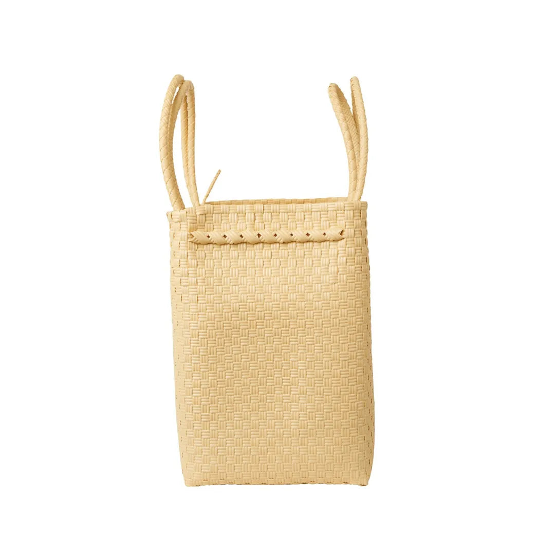 The Maxi Piper Handwoven Tote •Recycled Plastic
