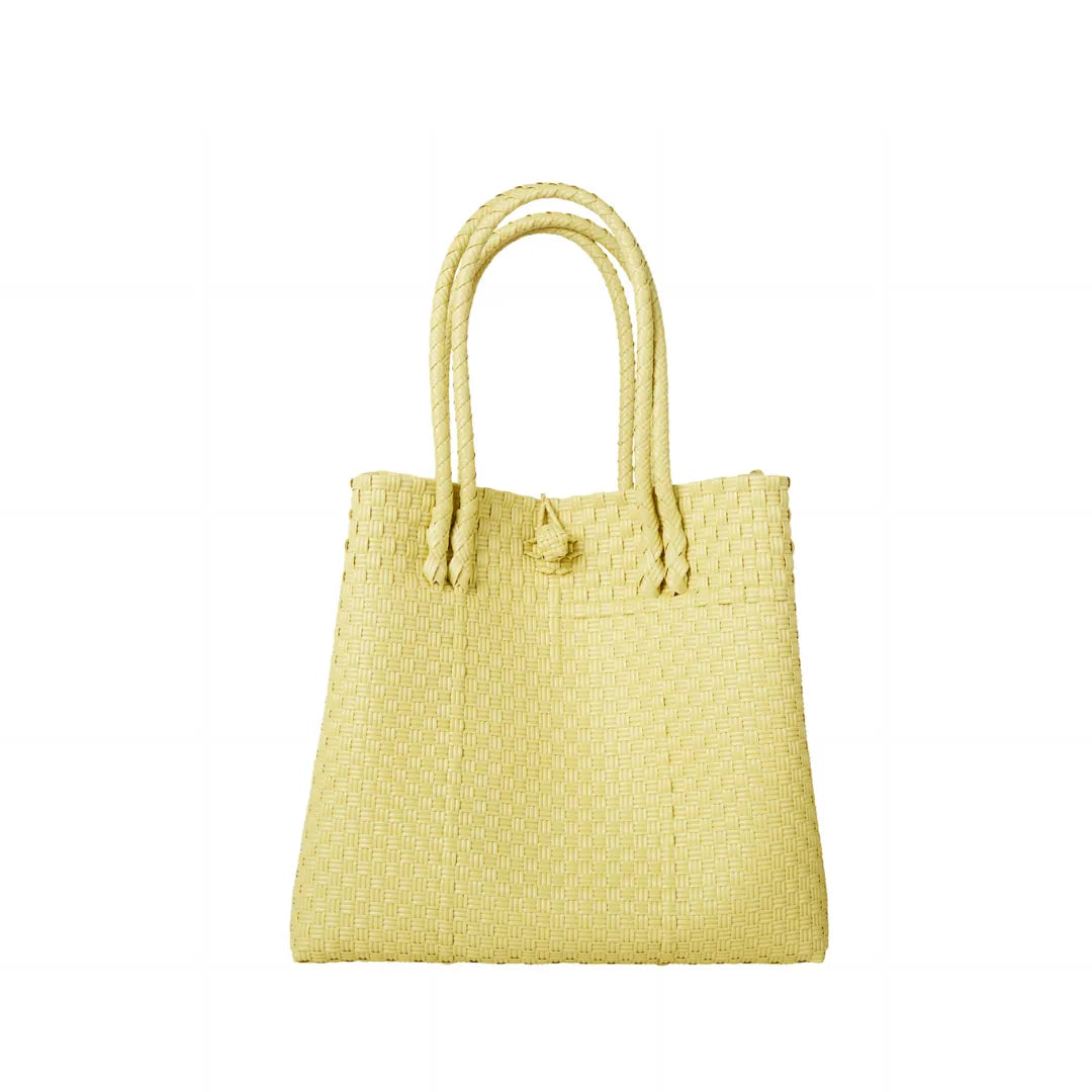 The Maxi Piper Handwoven Tote •Recycled Plastic