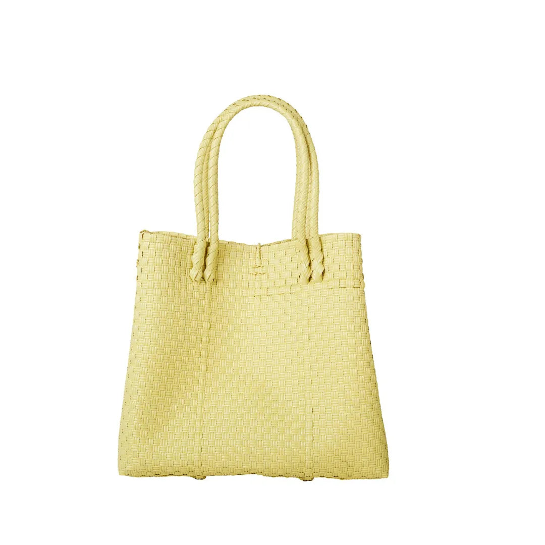 The Maxi Piper Handwoven Tote •Recycled Plastic