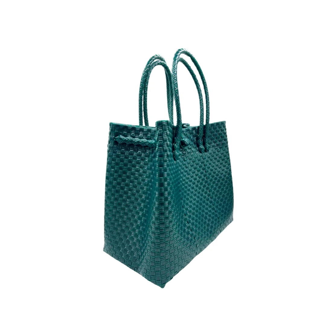 The Maxi Piper Handwoven Tote •Recycled Plastic