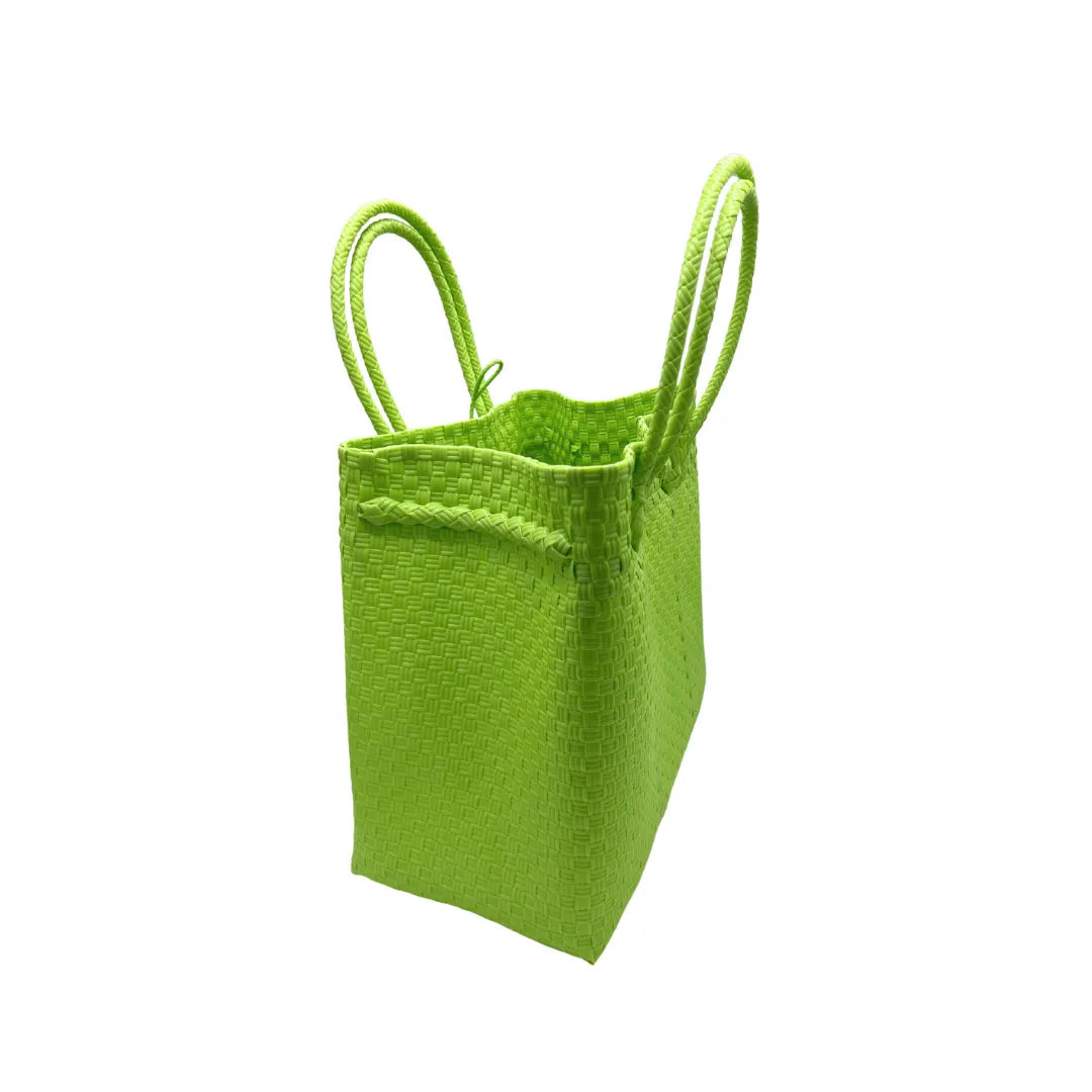 The Maxi Piper Handwoven Tote •Recycled Plastic