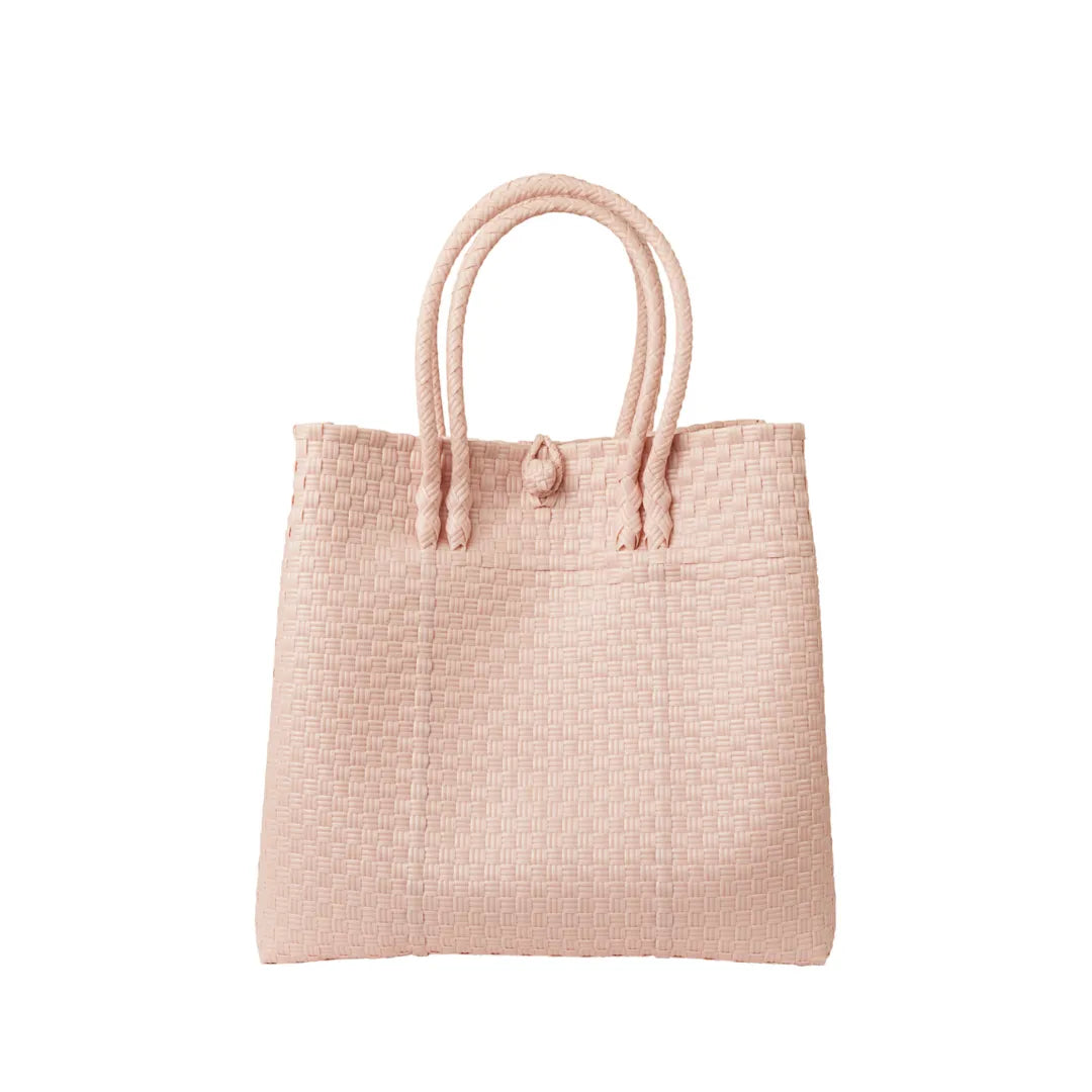 The Maxi Piper Handwoven Tote •Recycled Plastic