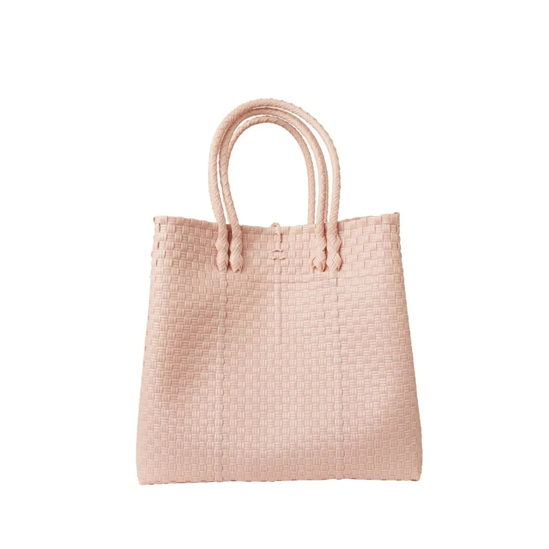 The Maxi Piper Handwoven Tote •Recycled Plastic