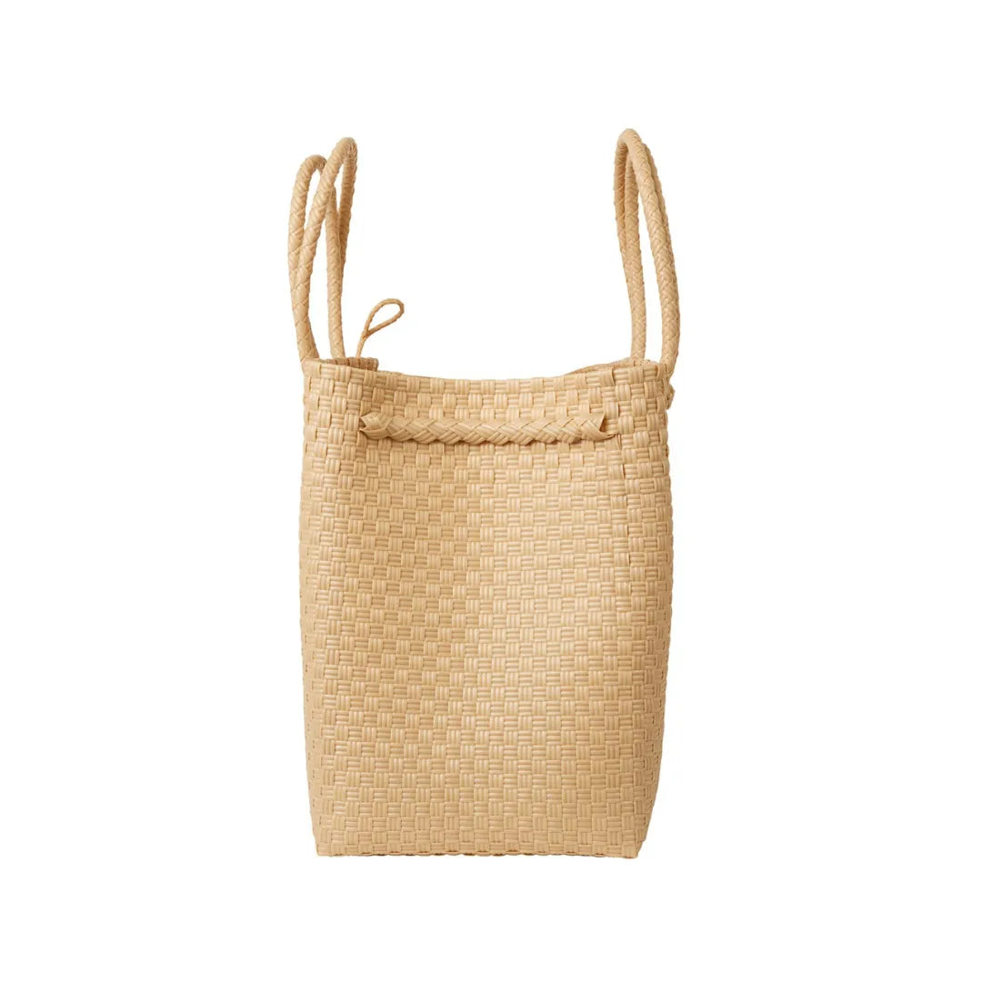 The Maxi Piper Handwoven Tote •Recycled Plastic