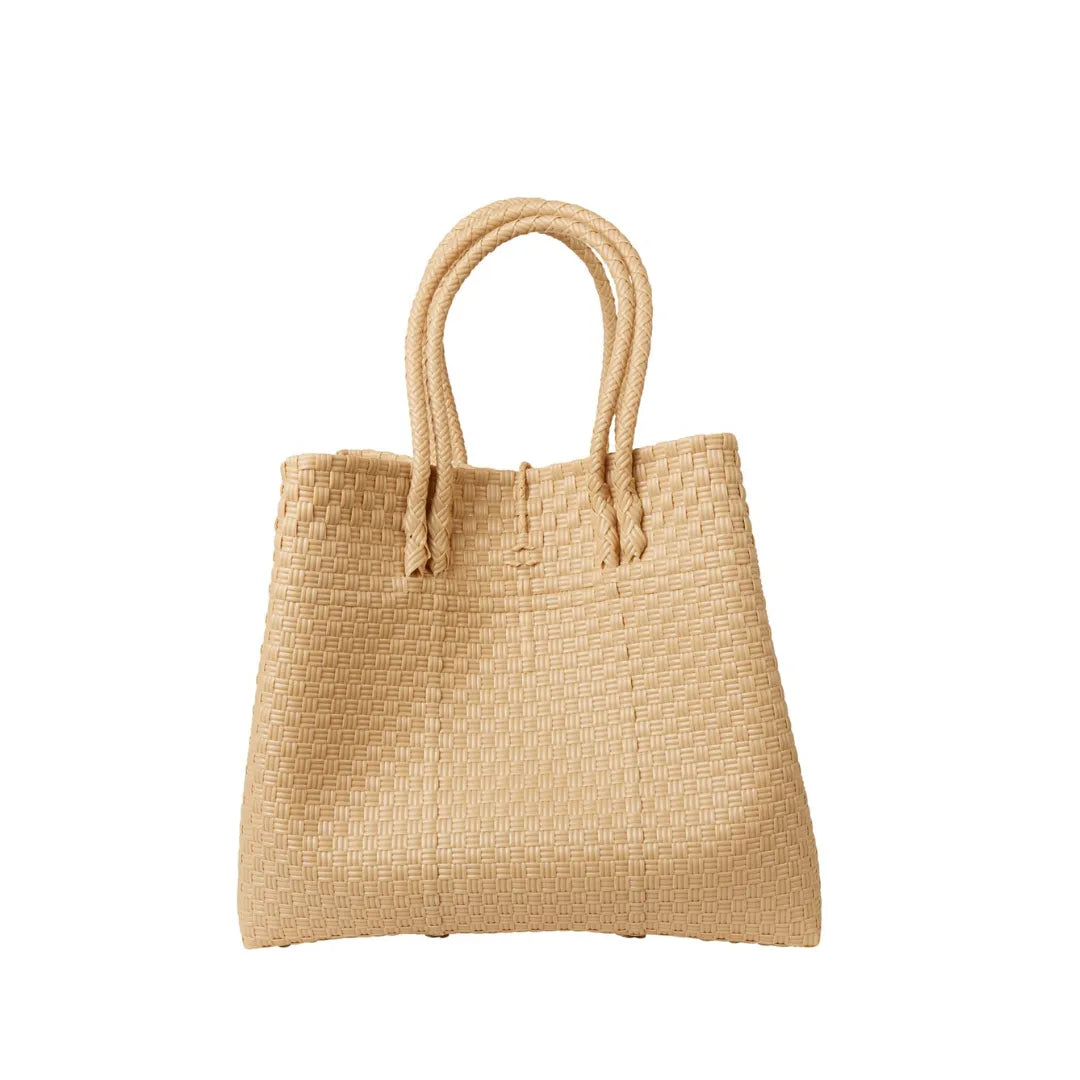 The Maxi Piper Handwoven Tote •Recycled Plastic