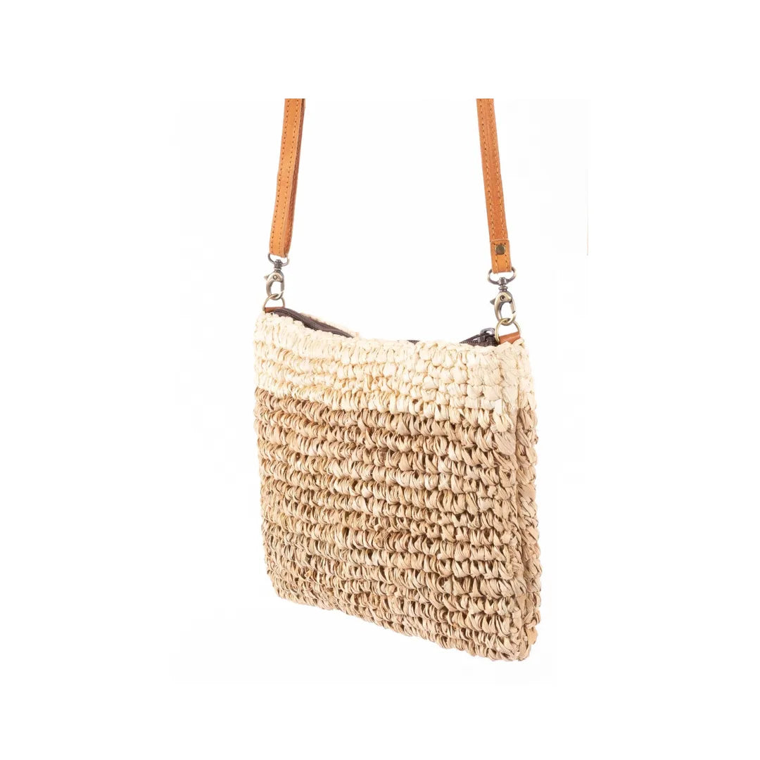 The Summer Stripe Woven Raffia Handbag