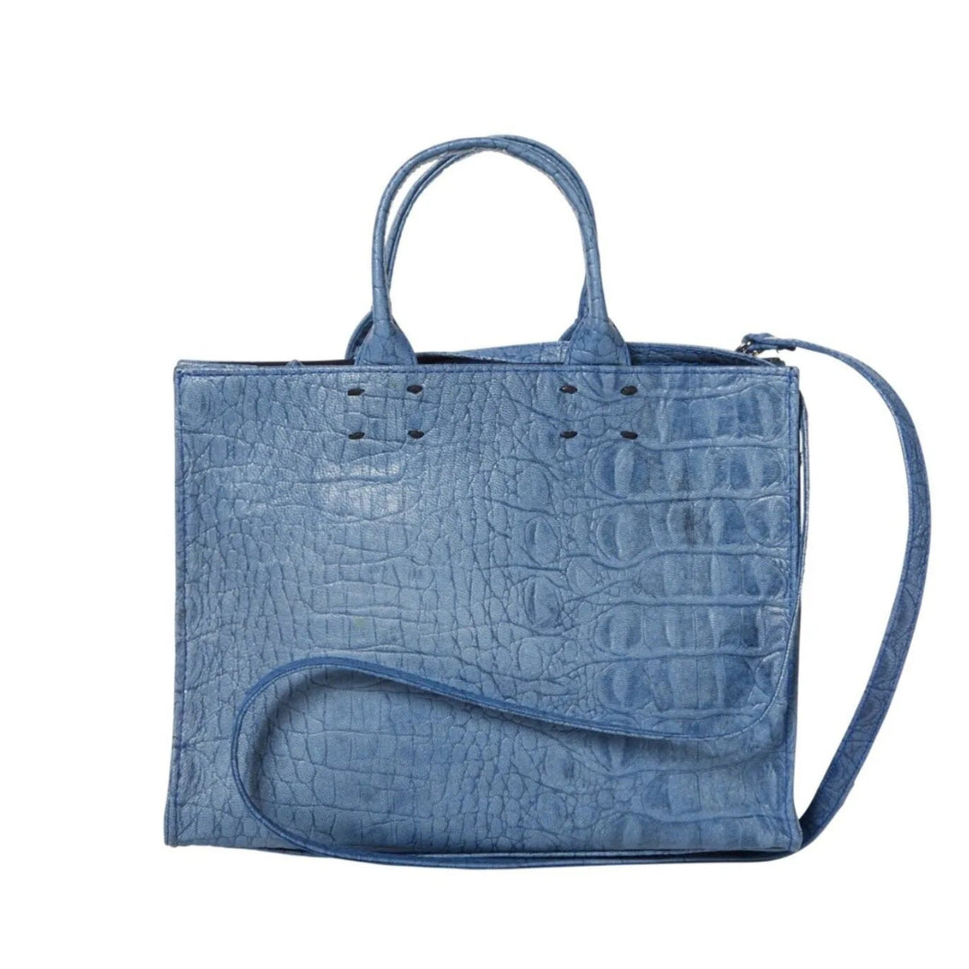 The Adelaide Leather Handbag Croc