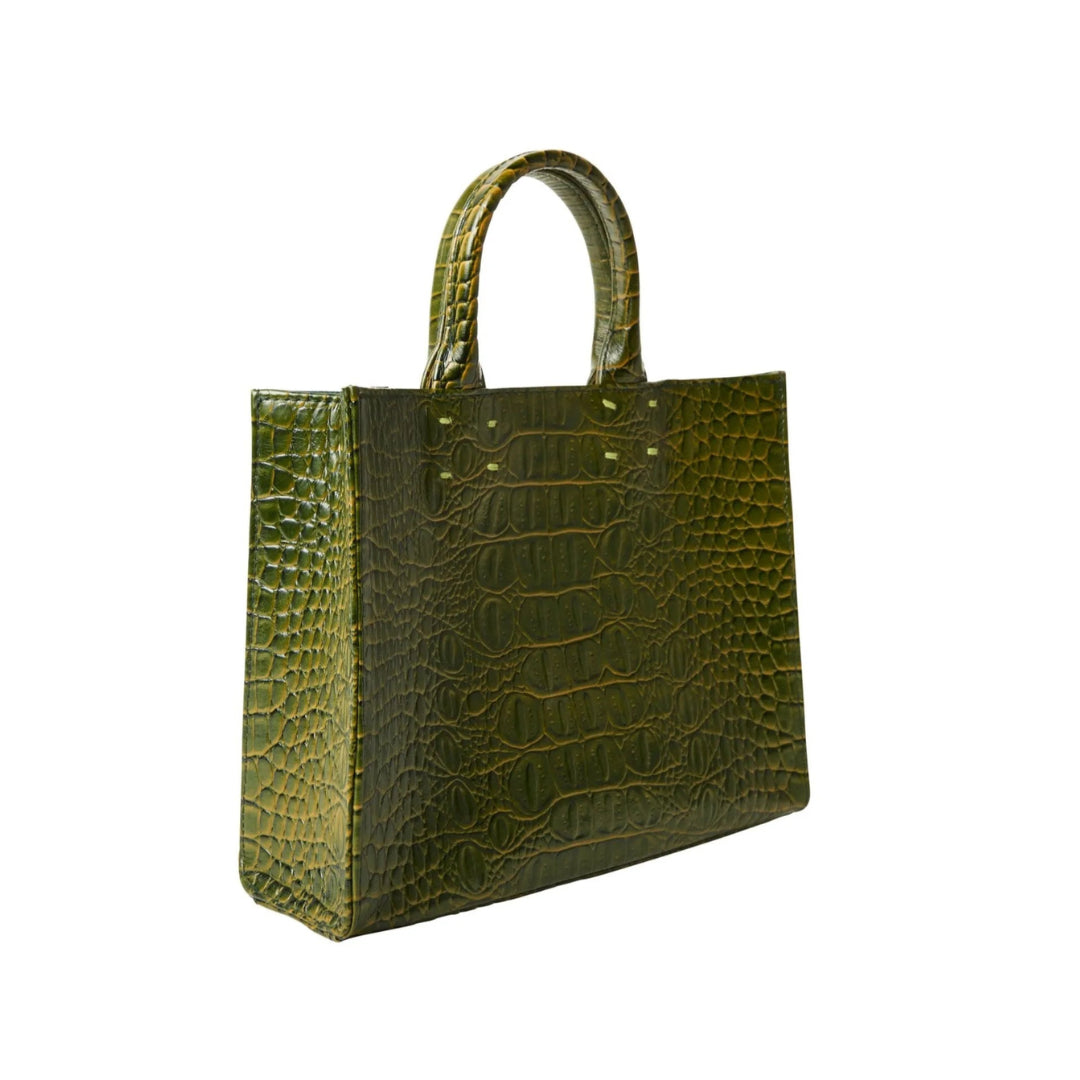 The Adelaide Leather Handbag Croc