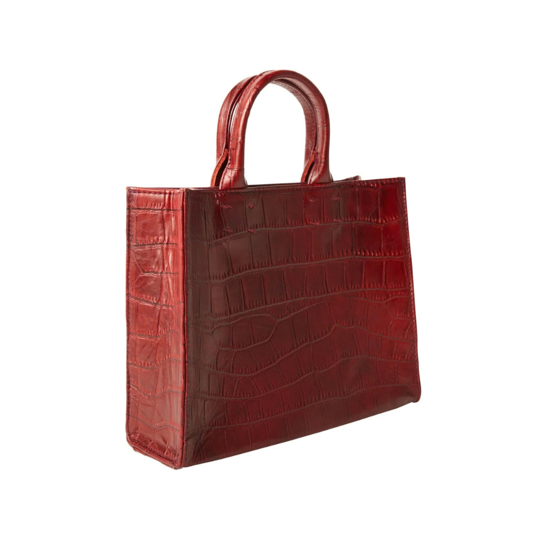 The Adelaide Leather Handbag Croc