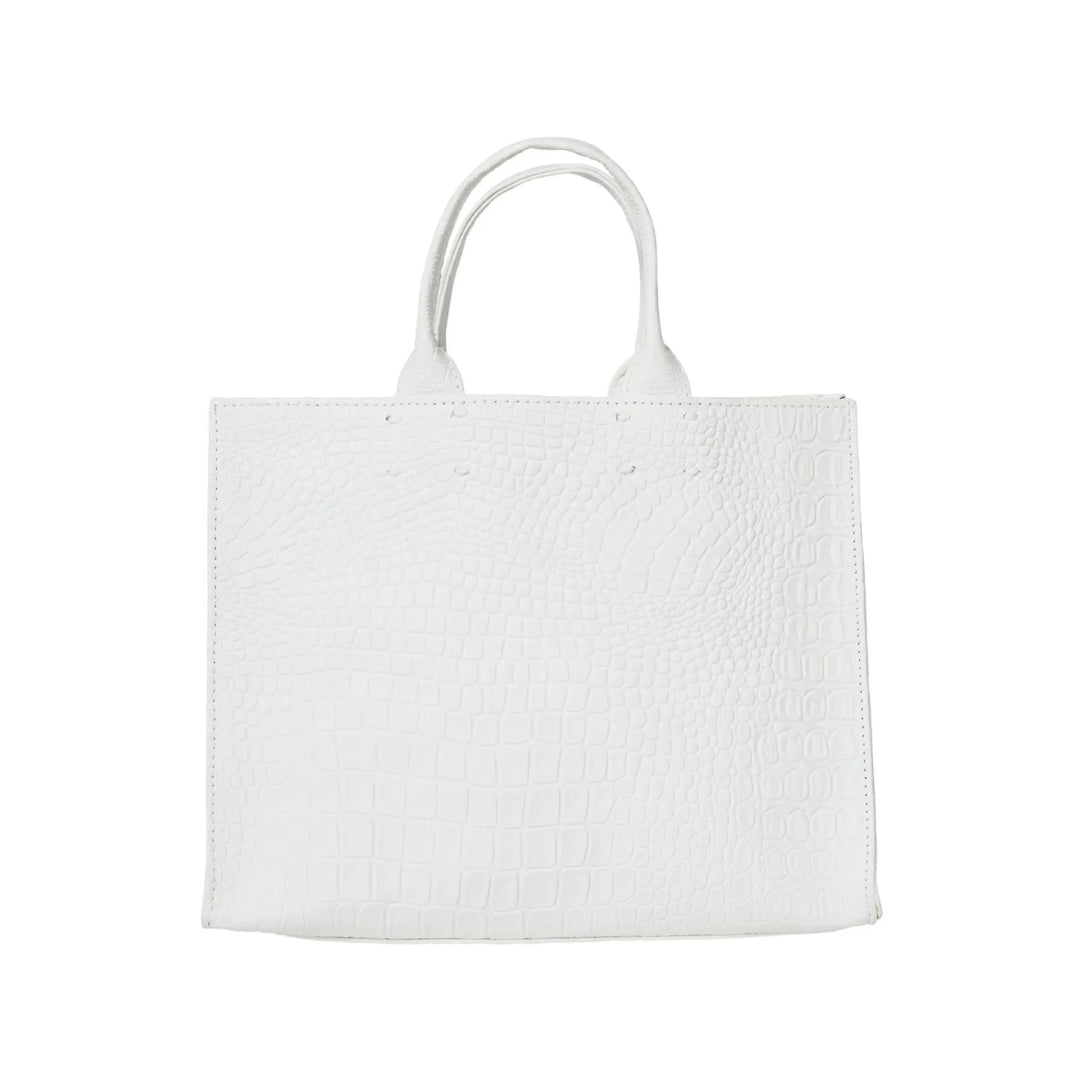 The Adelaide Leather Handbag Croc