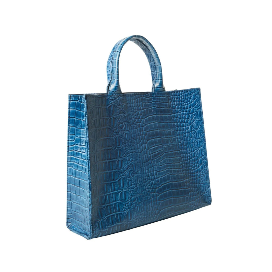 The Adele Leather Handbag Croc
