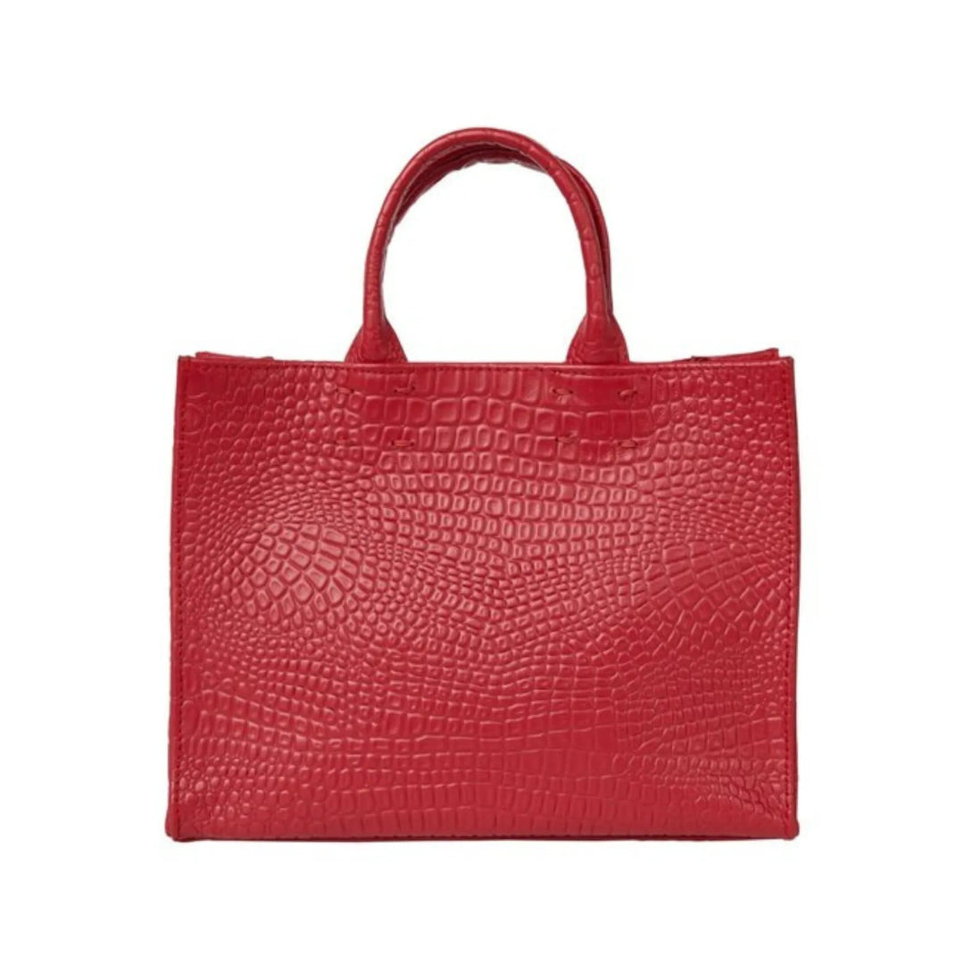 The Adele Leather Handbag Croc