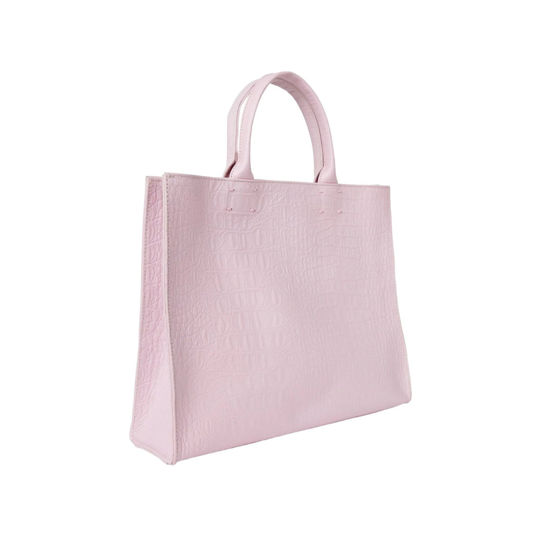 The Adele Leather Handbag Croc