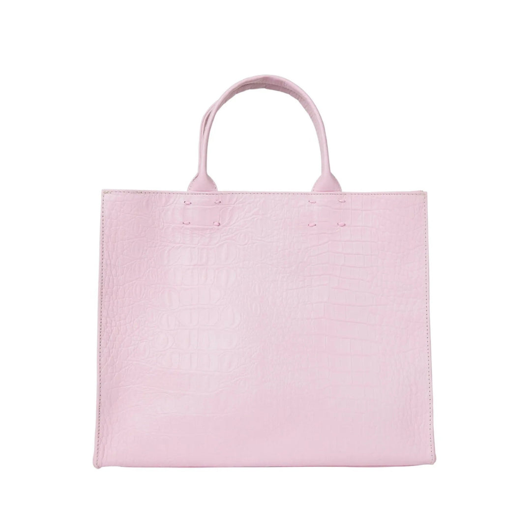 The Adele Leather Handbag Croc