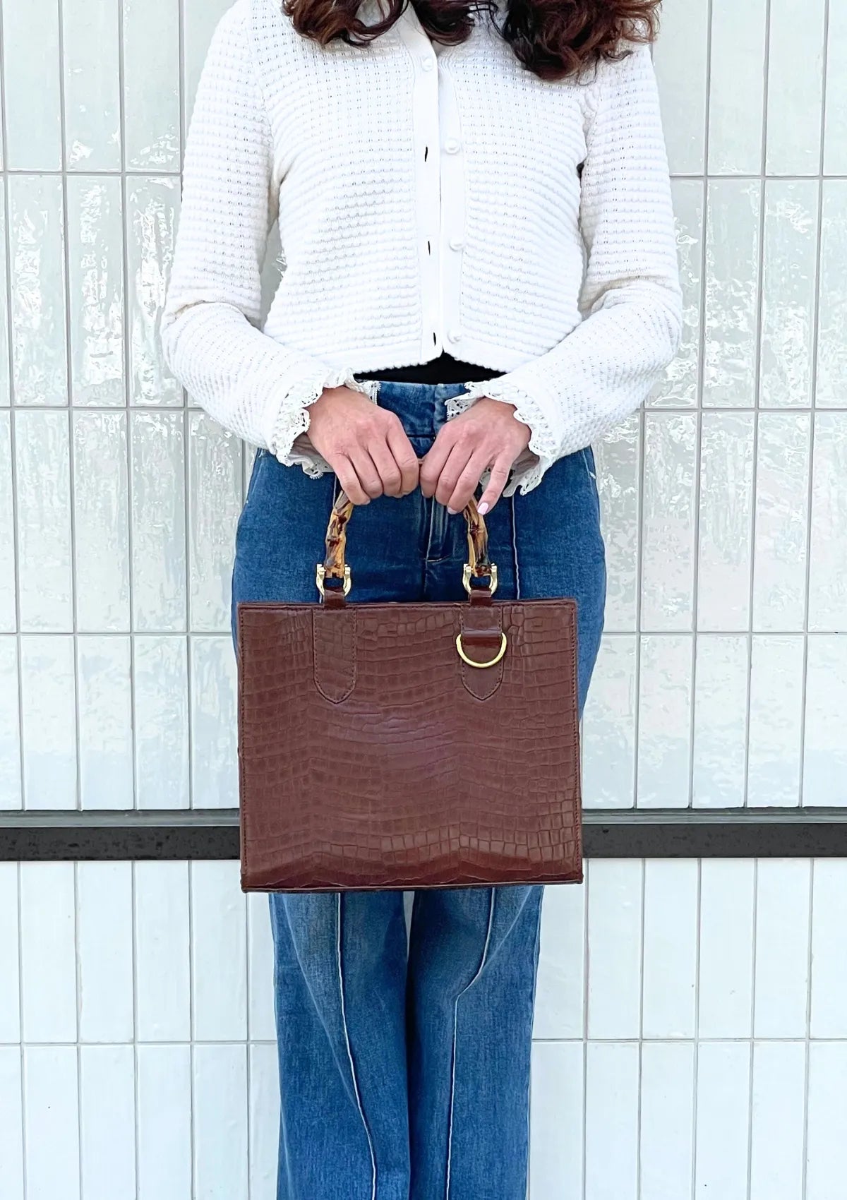 Clara Maxi  Leather Handbag