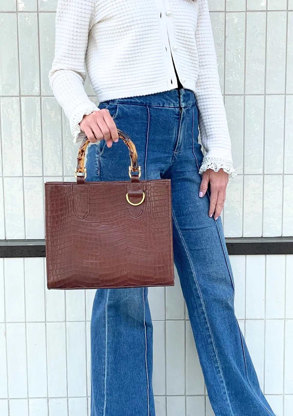 Clara Maxi  Leather Handbag