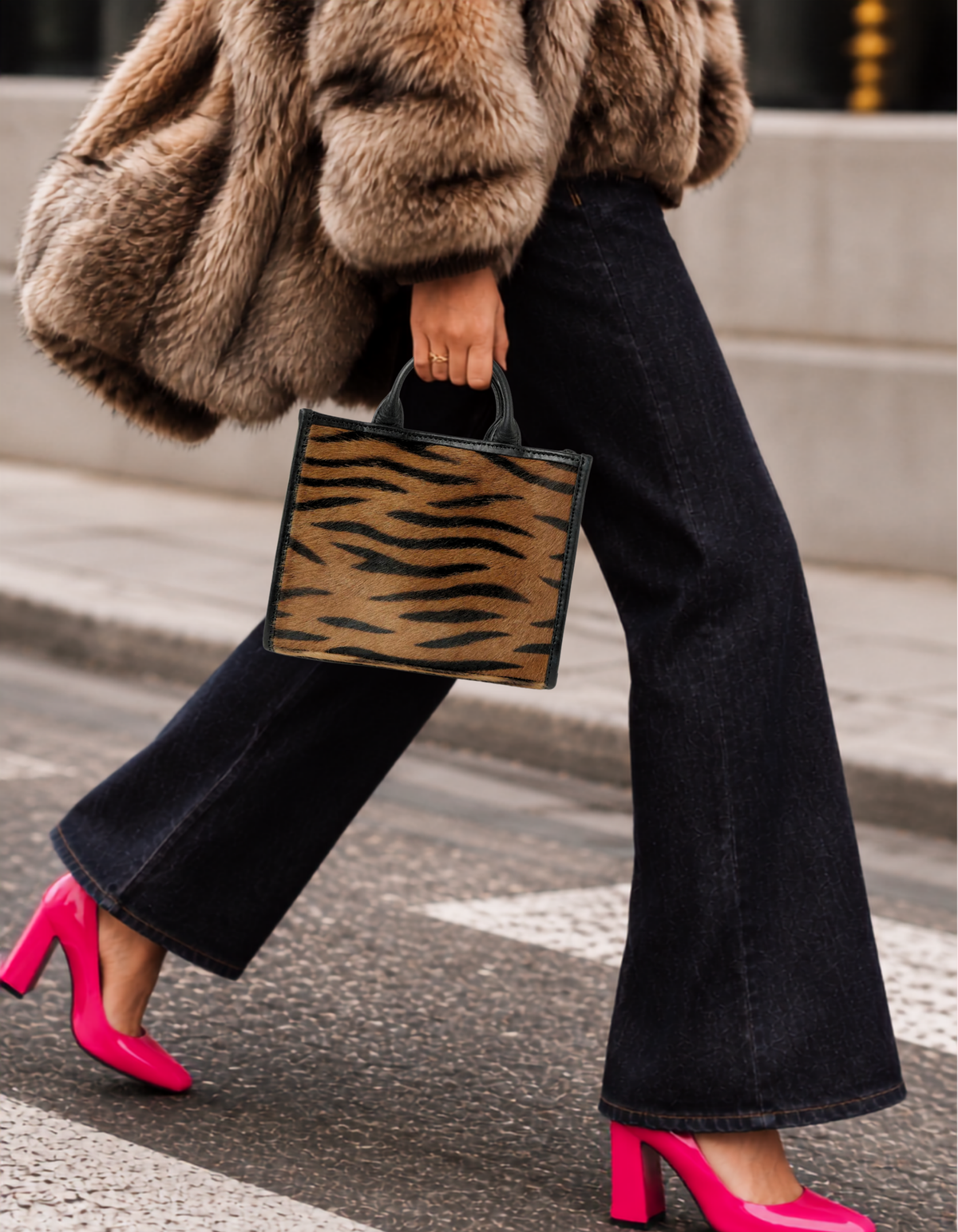 cowhide handbag