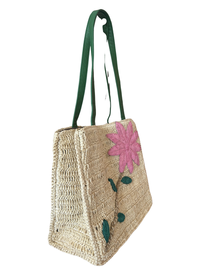 Cornelia Raffia Shoulder tote