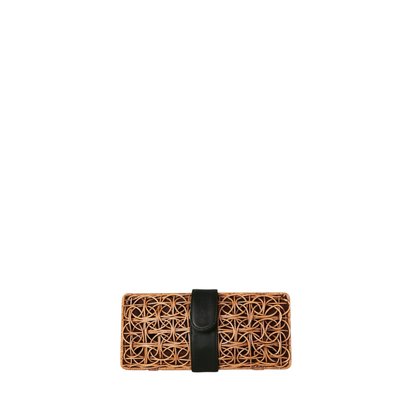The Cameron  Rattan Woven Clutch
